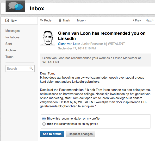 Add recommendation