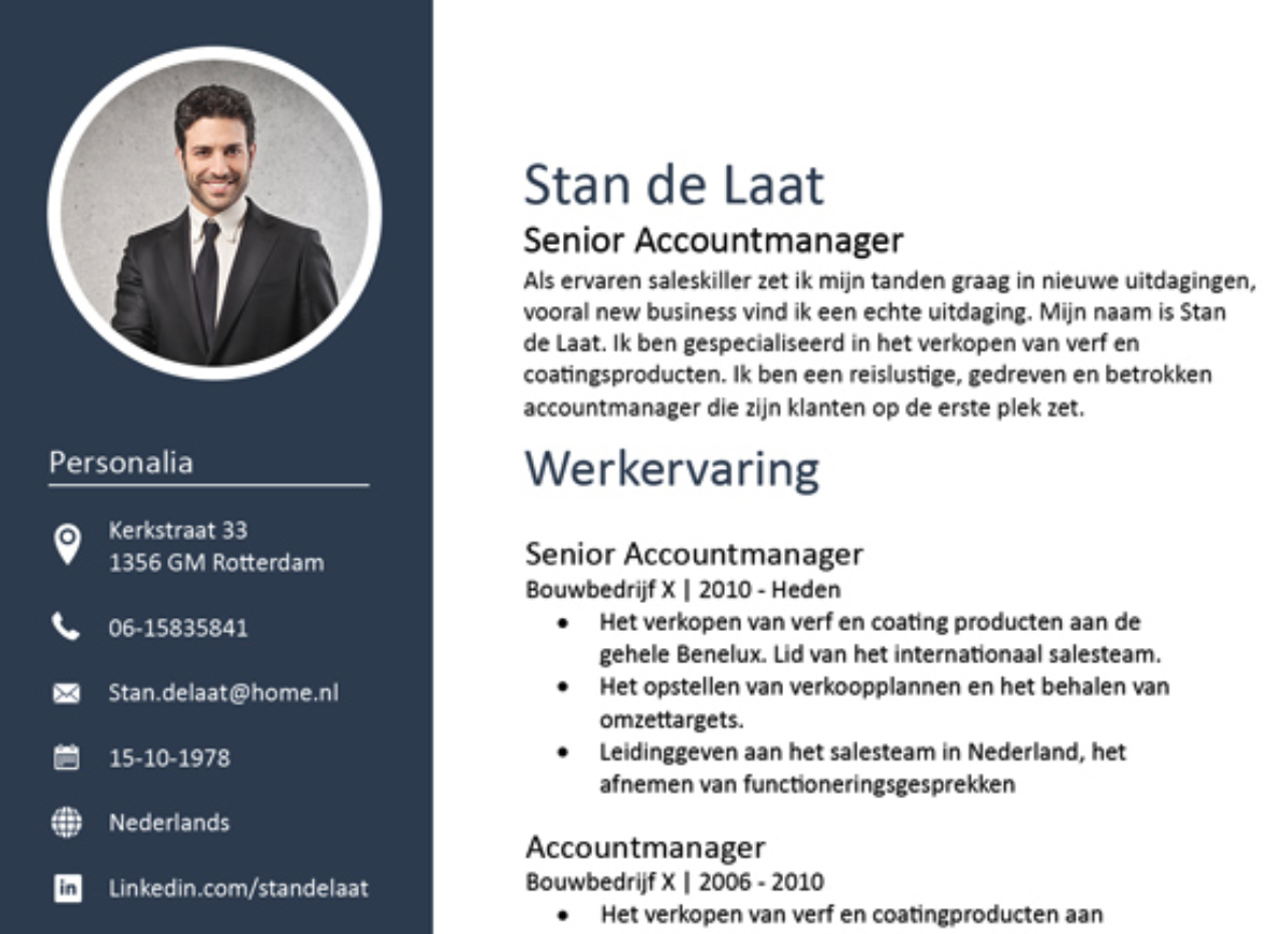 personalia cv