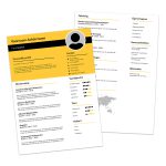 Premium cv template Valencia
