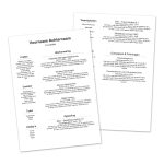 Gratis cv template Dublin