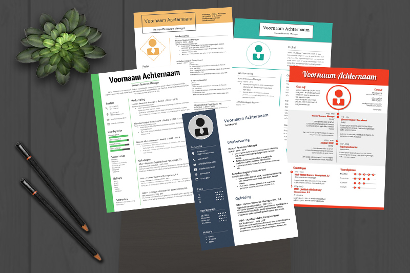 cv maken met cv templates